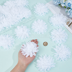 20 Stück Blumen-Polyester-Ornament-Zubehör&nbsp;DIY-GF0013-29C