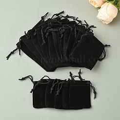 18 шт. 3-х видов прямоугольных бархатных мешочков с завязками TP-FS0001-04A