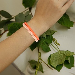 Polymer Clay Heishi Surfer Stretch-Armbänder-Set&nbsp;BJEW-SW00126