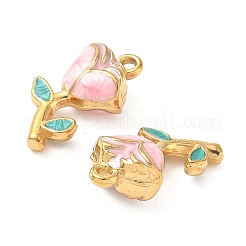 Подвески из нержавеющей стали 304 с эмалью&nbsp;STAS-I346-17G-02B