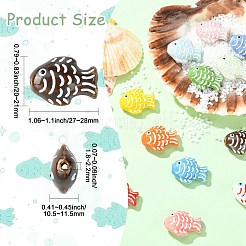 12 pièces de perles en porcelaine faites à la main de 12 couleurs&nbsp;PORC-CJ0001-59