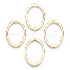合金ペンダント  オーバルチャーム  ゴールドカラー  4.5x23.5mm  穴：1.6mm&nbsp;X1-PALLOY-TAC0044-30G