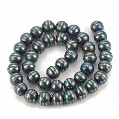Electroplate non magnetici ematite sintetico fili di perline&nbsp;G-T065-10mm-01B