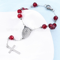 Браслеты из звеньевой цепи из нержавеющей стали 304&nbsp;BJEW-A032-07P-02