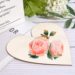 Незаконченная деревянная форма выреза сердца WOOD-WH0101-37D