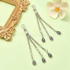 Большие подвески с кисточками из сплава в тибетском стиле FIND-YW0003-92E