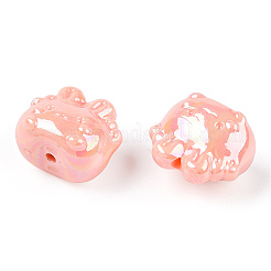 Цвет AB покрытием акриловые бусины PACR-N015-06