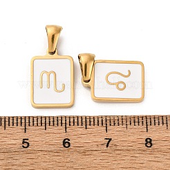 Подвески из нержавеющей стали 304 с эмалью&nbsp;STAS-I353-06G-B