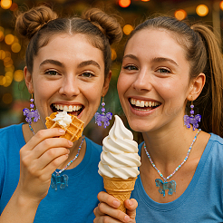 55шт прозрачные акриловые подвески&nbsp;OACR-PH0004-58