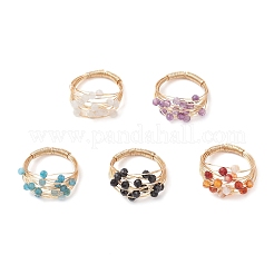 Кольца из натурального драгоценного камня RJEW-TA00221