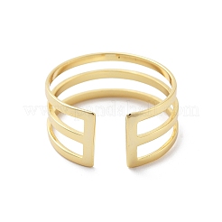 925 серебряное открытое кольцо-манжета RJEW-S006-02G