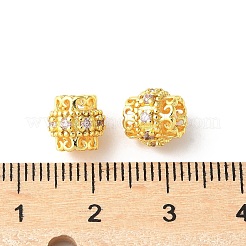 Латунные микро проложить Цирконий Европейский бисером KK-U067-08G-05