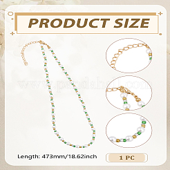 1 шт. стеклянные бусины и стеклянные жемчужины круглые бусины ожерелья&nbsp;NJEW-LP0007-32