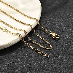 201 витая цепочка из нержавеющей стали&nbsp;NJEW-R023-09G