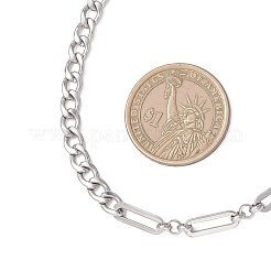 Цепочки из нержавеющей стали 304 с разнородными звеньями&nbsp;NJEW-JN05851