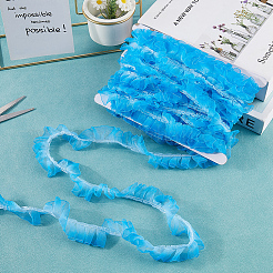 10 м полиэстеровая кружевная лента с градиентным эффектом морщин OCOR-CY0002-29A