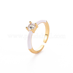 Манжеты из латуни с эмалью RJEW-T016-26G-NF