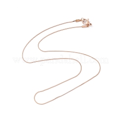 Ionenbeschichtung (IP) 304 Edelstahl Serpentinenkette Halskette für Männer Frauen&nbsp;NJEW-G076-01A-RG
