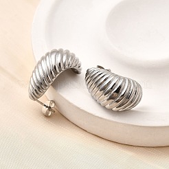 Серьги-гвоздики из нержавеющей стали 304 EJEW-F381-01B-P