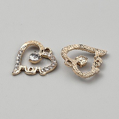 Сплава кристалла горный хрусталь подвески&nbsp;ALRI-WH0001-16G