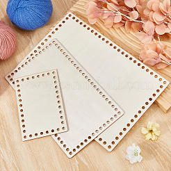 5 шт. 3-х видов деревянных донышек для корзин&nbsp;DIY-HS0002-15