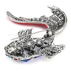 Spilla in lega di zinco con strass colorati&nbsp;LS-JEWB-U011-03AS-06