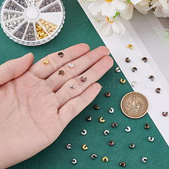 Разноцветные ювелирные изделия круглые латунные трубки обжимные шарики для изготовления ювелирных изделий KK-PH0007-04-NF