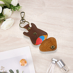 1 шт. брелок-подвеска в виде гитары из искусственной кожи&nbsp;KEYC-CL0001-36A