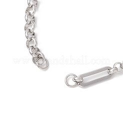 2 шт. 2 стиля браслет-цепочка из нержавеющей стали 304 для изготовления&nbsp;AJEW-JB01493