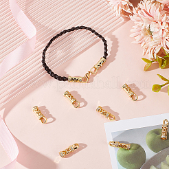 10 шт. латунный наконечник для шнура с микропаве из кубического циркония KK-BBC0010-49