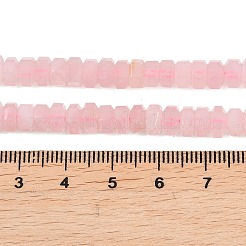 Природного розового кварца нитей бисера&nbsp;G-G317-A20-3X6MM