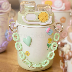 6 шт. 6-цветные акриловые цепочные короткие ремни для сумок&nbsp;FIND-WR0009-21