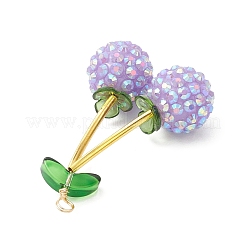 Подвески из непрозрачной смолы цвета ab&nbsp;PALLOY-JF04067