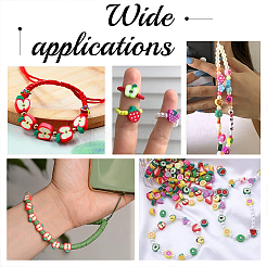 300шт 5 стиля ручной работы бусины из полимерной глины CLAY-PH0001-94