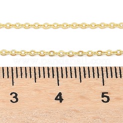 Ожерелье из латунных кабельных цепей для женщин NJEW-P265-08G