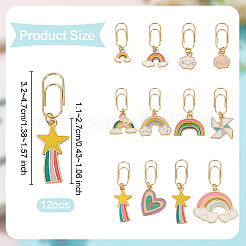 Железные длинные скрепки AJEW-OC00015