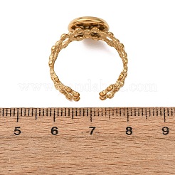 Componentes de anillo de brazalete de acero inoxidable 304 con forma de flor hueca&nbsp;STAS-P454-03B-G