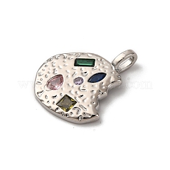 Латунные микро проложить кубического циркония подвески KK-P308-32P