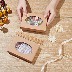 Прямоугольные складные креативные картонные коробки&nbsp;CON-WH0081-34A