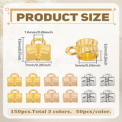 150 шт. 3-х цветные литые трубчатые дужки&nbsp;FIND-LP0006-98