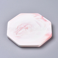 Sottobicchieri in porcellana con motivo in marmo&nbsp;AJEW-WH0121-51A