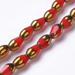 Стеклянные бусины GLAA-H022-08