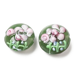 Бусины ручной работы ухабистой бисер нитей&nbsp;LAMP-K027-06I