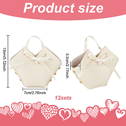 Подарочные сумки из искусственной кожи с конфетами&nbsp;ABAG-WH0032-60A