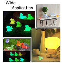 60шт. Фигурки ящериц из светящейся смолы двух цветов&nbsp;DJEW-CJ0001-16