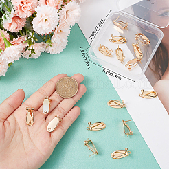 20 шт. латунные серьги-гвоздики KK-BBC0005-35