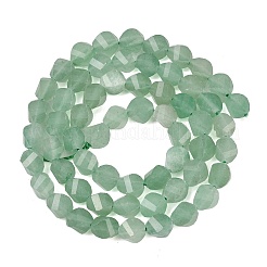 Естественный зеленый авантюрин бисер нитей&nbsp;G-P611-C21-01