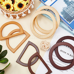 8 шт. 4 стиля деревянных ручек для сумок FIND-WR0001-41