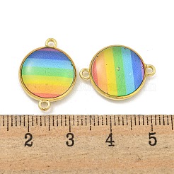 Покрытие стойки латунь проложить подвески из смолы цвета радуги&nbsp;KK-M290-03C-G