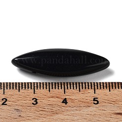 Synthetische schwarze Onyx-Augenperlen (gefärbt und erhitzt)&nbsp;G-K346-01A-1